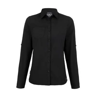 (16 UK, Black) Craghoppers Womens/Ladies Expert Kiwi Long-Sleeved Shirt