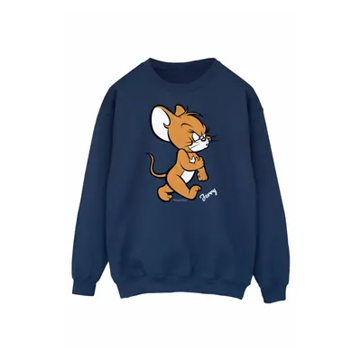 (XL, Navy Blue) Tom and Jerry Womens/Ladies Angry Mouse Cotton Sweatshirt