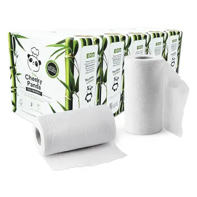 The Cheeky Panda Bamboo Kitchen Roll | Kitchen Rolls - Super Strong Sheets | Naturally Strong an