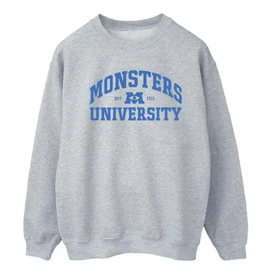 (S, Sports Grey) Disney Womens/Ladies Monsters University Logo Sweatshirt