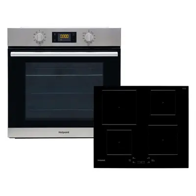 Hotpoint HotSA2Induct Built In Single Oven & Induction Hob Stainless Steel