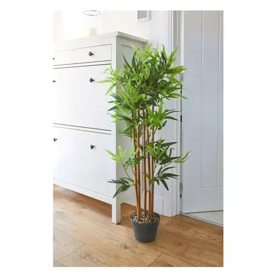 4ft Artificial Faux Bamboo Tree Potted 120cm Plant Grey Pot