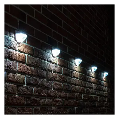 (6PC White) Solar 6LED Fence Lights- Outdoor Lights for Garden