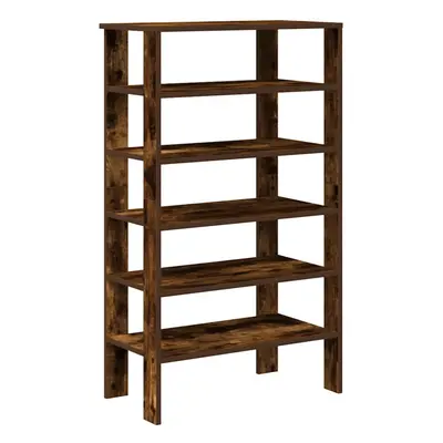 (smoked oak, cm) vidaXL Shoe Rack Old Wood 61x32x105 cm Engineered Wood shoe storage shoe shelf