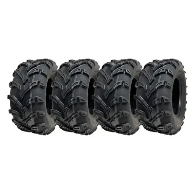 25x10.00-12 ATV Quad Tyres 6ply Wanda P377 E-Marked Road Legal 50J (Set of 4)