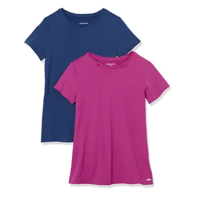 Women's Plus Size Tech Stretch Short-Sleeve Crewneck T-Shirt (Available In Plus Size), Pack of 2