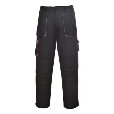 (XL, Black) Portwest Mens Texo Lined Contrast Trousers