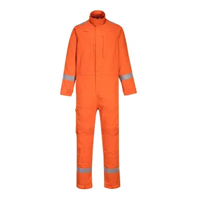 (S, Orange) Portwest Unisex Adult Bizflame Plus Lightweight Overalls