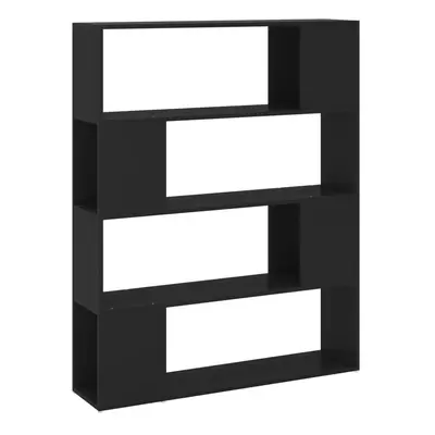 vidaXL Book Cabinet Room Divider Black Privacy Screen Bookcase Storage Rack