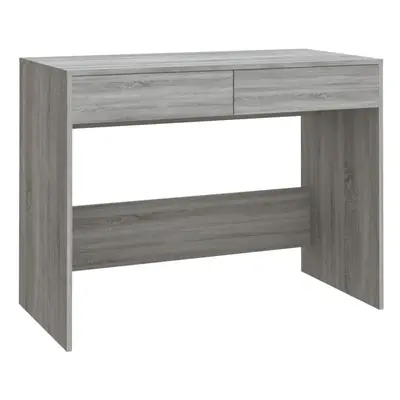 (grey sonoma) vidaXL Desk Home Office Working Writing Table Computer Desk Engineered Wood