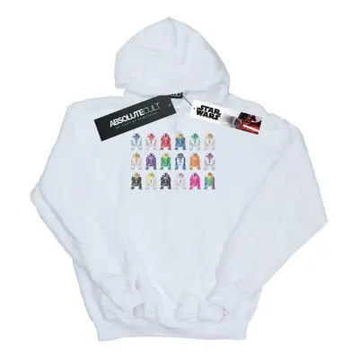 (S, White) Star Wars Womens/Ladies R2 Units Hoodie