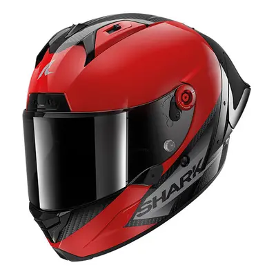 (M) Shark Aeron-GP Full Face Helmet Blank SP Red / Carbon / Black