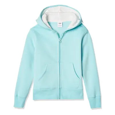 Amazon Essentials Girls' Fleece Zip-Up Hoodie Sweatshirt Aqua Blue X