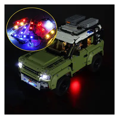 DIY LED Light Kit ONLY For LEGO Technic Land Rover Defender Car Brick