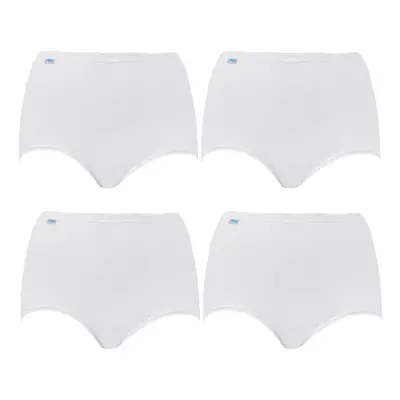 (14) 4x Sloggi Originals Maxi Briefs Womens Ladies Underwear Undies Panties White Bulk