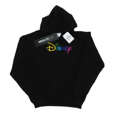 (XL, Black) Disney Mens Colour Logo Hoodie