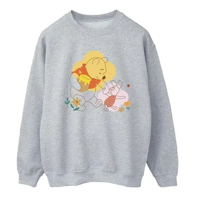 (M, Sports Grey) Disney Womens/Ladies Winnie The Pooh Piglet Sweatshirt