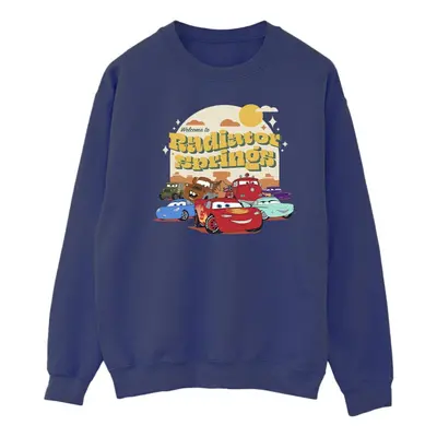 (XL, Navy Blue) Disney Mens Cars Radiator Springs Group Sweatshirt