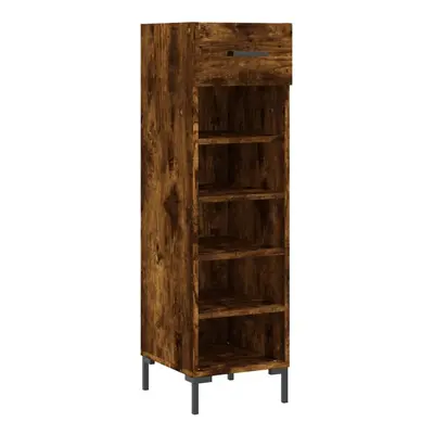 (smoked oak) vidaXL Shoe Cabinet Shoe Storage Cupboard Shoe Rack Sonoma Oak Engineered Wood