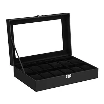 SONGMICS Watch Storage Display Box Case For Watches JWB12B