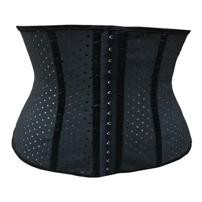 (Black, XL) Soft Tummy Control Steel Bone Slimming Wear