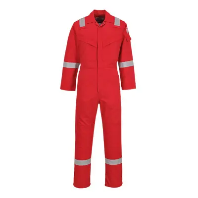 (L, Red) Portwest Unisex Adult Flame Resistant Anti-Static Overalls