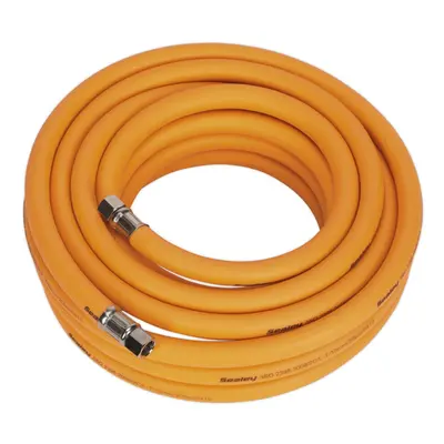 Sealey High-Visibility Hybrid Air Hose with 1/4"BSP Unions 10m x 10mm AHHC1038