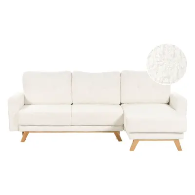 Corner Sofa SIRO Off-White Boucle Left Hand