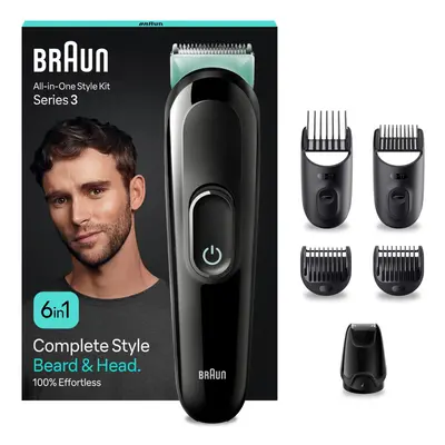 All-in-One Style Kit Series MGK3421, 6-in1 Everyday Grooming Kit for Men, for Beard Trimming, Ha