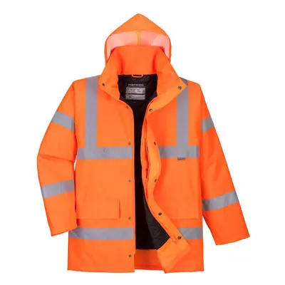 (XL, Orange) Portwest Mens Hi-Vis Safety Traffic Jacket