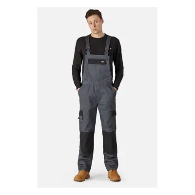 (XXL, Slate Grey/Black) Dickies Mens Bib And Brace Trouser