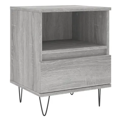 (grey sonoma, pcs) vidaXL Bedside Cabinets Nightstand Side Table Bed Cabinet Engineered Wood