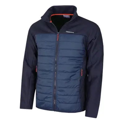 (S, Blue Navy) Craghoppers Mens Carson Recycled Fleece Insulated Hybrid Jacket