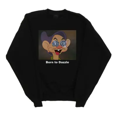 (XXL, Black) Disney Womens/Ladies Dopey Born To Dazzle Sweatshirt