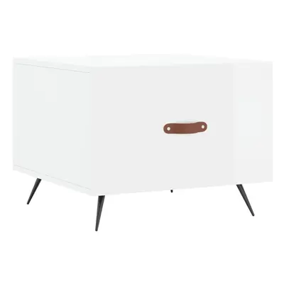 (high gloss white) vidaXL Coffee Table Side Table Sofa Table High Gloss White Engineered Wood