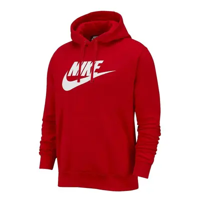 (S, Red) NIKE Mens Hoodie BV2973 Sportswear Club Fleece Graphic