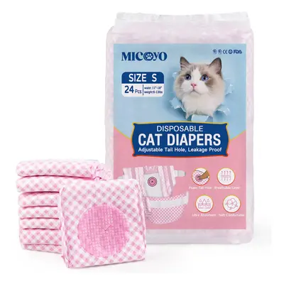 Disposable Puppy Cat Nappies - Super Absorbent Pet Diapers for Cats Small Dogs, Disposable Cat D