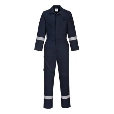 (XXL, Navy) Portwest Unisex Adult Bizflame Plus Stretch Overalls