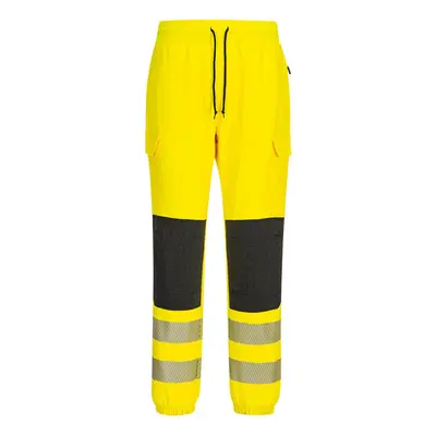 (S R, Yellow/Black) Portwest Mens KX3 Flexi Hi-Vis Trousers