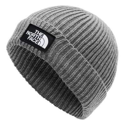 THE NORTH FACE Logo Box Beanie Hat TNF Medium Grey Heather One Size