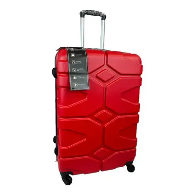 (Red, Large) Hampton & Stewart Hard Shell Extra Large Suitcase