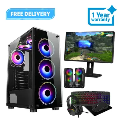 22'' Fast Gaming PC Bundle Core i5 16GB RAM 1TB & 240GB SSD GT730 4GB