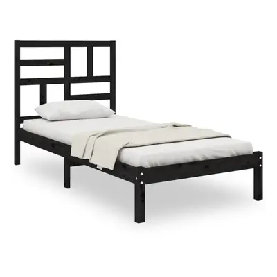 (black, x cm) vidaXL Solid Wood Bed Frame Home Wooden Bedstead Bed Base Multi Colours/Sizes