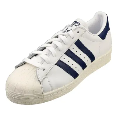 (9.5) adidas Superstar Mens Classic Trainers in White Blue