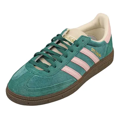 (4.5) adidas Handball Spezial Womens Fashion Trainers in Green Pink