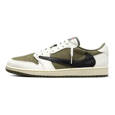 (UK6.5/EUR40.5/25.5CM) Nike Air Jordan Low x Travis Scott Reverse Olive Men WMN Shoes Trainers