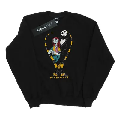 (XXL, Black) Disney Mens Nightmare Before Christmas Jack And Sally Love Sweatshirt