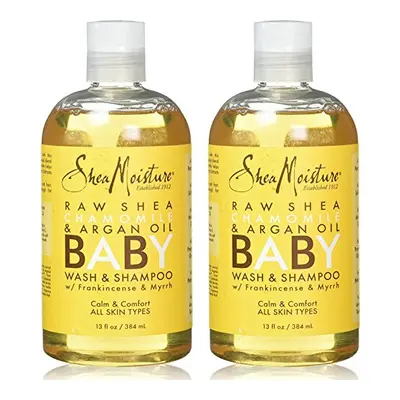 Shea Moisture Raw Shea Butter Baby Head-to-Toe Wash & Shampoo, Oz, Pack of