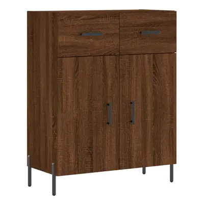 (brown oak) vidaXL Sideboard Storage Cabinet Side Cabinet Cupboard White Engineered Wood