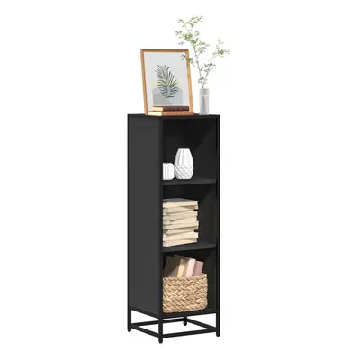 vidaXL Book Cabinet Black 33.5x33x107.5 cm Engineered Wood bookcase